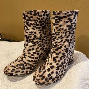 Leopard Print Booties